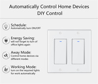 XZJ Tuya casa eléctrica pared inalámbrico iluminación táctil ABS 1/2/3/4GANG Smart Single Interruptor Inteligente Wifi
