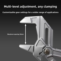 Pince à eau à réglage rapide de qualité industrielle pour le dropshipping transfrontalier, à grande ouverture, 7 pouces/10 pouces, en chrome-vanadium