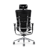 OFC JNS 801 Chaise de Bureau Ergonomique en Cuir avec Support Lombaire et Accoudoir 3D et Dossier Réglable pour Big Boss et Manager
