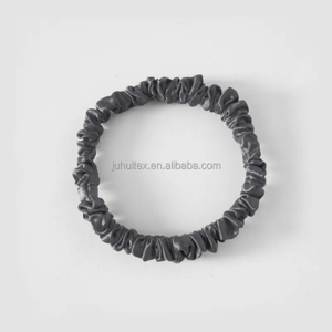 Шелковые галстуки для волос на заказ, сорт Oragnic шелк 22 Momme 6A с OEKO-TEX, резинки для волос из 100% тутового шелкопряда, без повреждений - Product Image 3