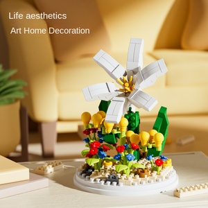 Juego de bloques de construcción de ramo de <span class=keywords><strong>flores</strong></span> para niñas, rompecabezas ensamblado, juguete de partículas pequeñas Compatible con regalo de <span class=keywords><strong>Lego</strong></span>, regalo de puesto - Product Image 3