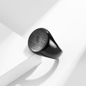 Anillo Cruzado de Acero Inoxidable Dorado para Hombre con Diseño de Oración, Estilo Hip Hop Punk, Joyería de Moda, Regalo para Hombre - Product Image 3