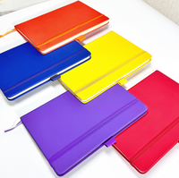 Carnet de notes en cuir PU avec logo personnalisé de haute qualité A5 A6 Budget Business School Office Diary Journal Notebook avec bande élastique