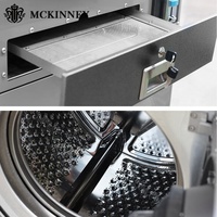 Mesin Cuci Otomatis Stainless Steel Beroperasi dengan Koin dan Pengering Tumpuk untuk Bisnis Laundry