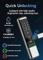 Cerradura Inteligente de Aleación de Aluminio con Wi-Fi, Huella Dactilar, Contraseña, Tarjeta NFC y Control Remoto por Aplicación Tuya TTlock
