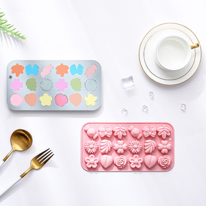 3D tăng hình trái tim băng khuôn-2.5 lớn <span class=keywords><strong>Silicone</strong></span> Hoa hình dạng băng cho cocktail an toàn cho trang trí tủ đông & Saloon Gia Đình Thanh - Product Image 3