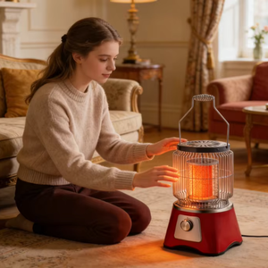 QH-200A 360 °   <span class=keywords><strong>Calentador</strong></span> Cerámico Multiusos de 2000W con Certificación CE/RoHS, Portátil con Interruptor de Seguridad Antivuelco para Apartamentos Europeos - Product Image 1