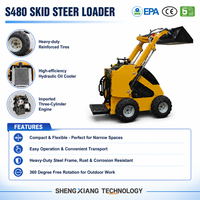 Harga Terbaik Compact Skid Steer Loader S480 Diesel Euro 5 Emission dengan Quick Attach Bucket Dijual di Alibaba International