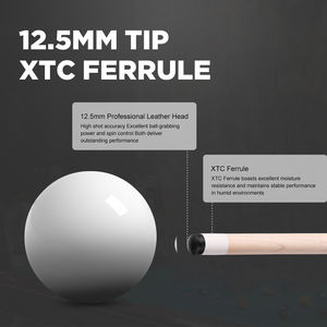 Queues de billard CUPPA de haute qualité, 58 pouces, en érable canadien, avec joint en acier inoxydable, embout de 10,5/11,5/13 mm, pour la maison, le bar, le club - Product Image 3