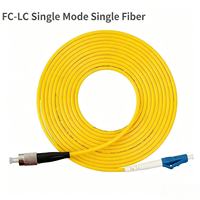 Kabel Patch Fiber Optik Indoor LC/SC/FC/ST UPC/APC SM 2.0mm/3.0mm G652D Konduktor Padat PVC Kuning Guangdong Cina OEM&ODM