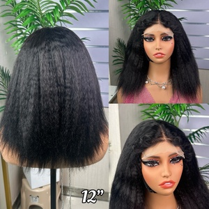 Factory Price <b>Wig</b> SDD Yaki Straight Glueless 5*5 Lace Closure <b>Wig</b> - Product Image 3