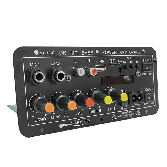 Hot Sale Professional Digital FM Radio Dual Microphone Individual Volume Control Built-In Bluetooths Amplifier Circuit Audio