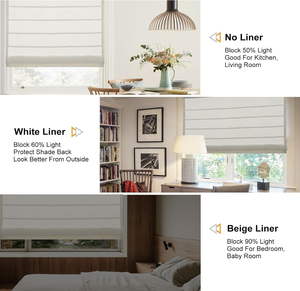 Stores romains motorisés 100 % polyester de haute qualité, filtrant la lumière, pour fenêtres intérieures, maison et bureau – Meilleures ventes - Product Image 3