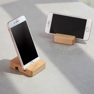 Hot Sale Creative Wood Bamboo Stand Wooden <b>Smart</b> Phone Holder Custom Gift Items - Product Image 1