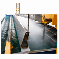 Ligne de finition industrielle de l'aluminium incluant l'anodisation, la peinture par électrophorèse et le système de traitement de l'eau