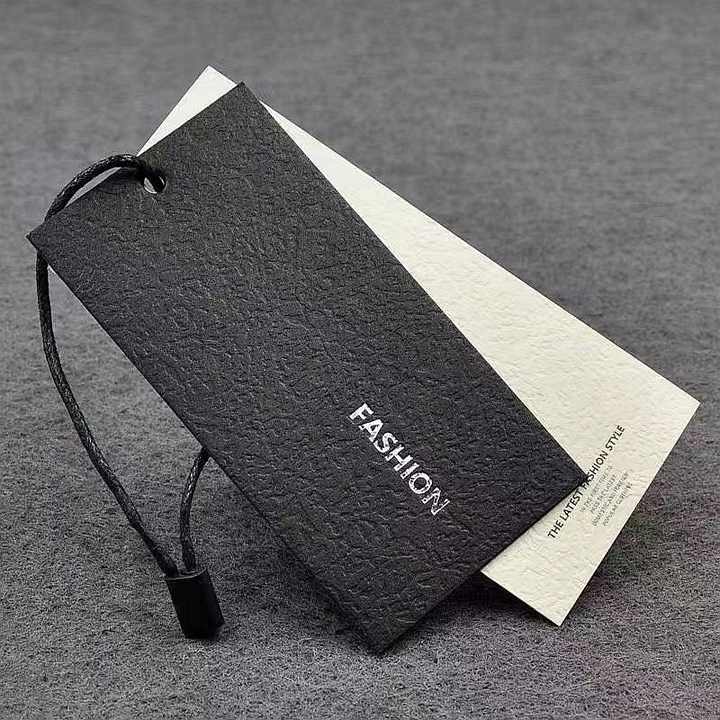 Swing Label High Quality Luxury Swing Label Garment Tags Custom Printed Logo Paper ...