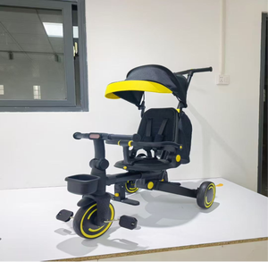 WQL - <span class=keywords><strong>Triciclo</strong></span> para Niños 4 en 1 de Nuevo Diseño, <span class=keywords><strong>Triciclo</strong></span> Plegable y Portátil para Bebés/Niños con Toldo - Product Image 3