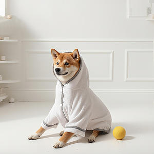 Bata de Baño Informal para Perros y Gatos, Cobertura Total, para <span class=keywords><strong>Chihuahua</strong></span>, <span class=keywords><strong>Golden</strong></span> Retriever, Secado Rápido, Absorbente, de Poliéster, Ropa Cómoda para el Baño de Mascotas - Product Image 2