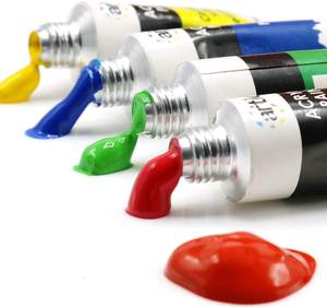 24 Colors Acrylic Paint <b>Set</b> With Canvas Brush Palette Rich Pigment Adult <b>Art</b> Drawing Glass Paper 12ml Capacity EN71 Certified - Product Image 3