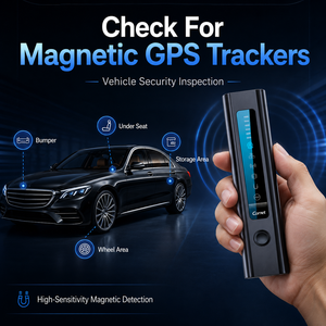 Détecteur de <span class=keywords><strong>caméra</strong></span> cachée 5-en-1 : Scanner de signal RF anti-<span class=keywords><strong>espion</strong></span>, localisateur de traceur GPS magnétique, détecteur portable de vibrations GSM pour véhicules et portes - Product Image 4