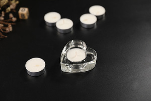 Vente en gros de porte-bougies en verre de Chine, bougeoirs transparents, plateaux carrés, bougies parfumées créatives, Noël - Product Image 6
