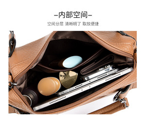 Designers Brands PU Leather Handbag Women Messenger <b>Bags</b> Females Bucket <b>Bag</b> Leather Crossbody <b>Large</b> <b>Shoulder</b> <b>Bag</b> - Product Image 3