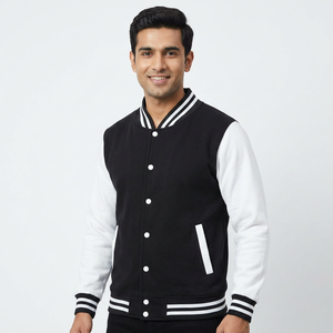 Chaquetas Varsity de Béisbol Universitario para Hombre, Diseño 2026, en Poliéster y Algodón con Botones Forrados - Product Image 1