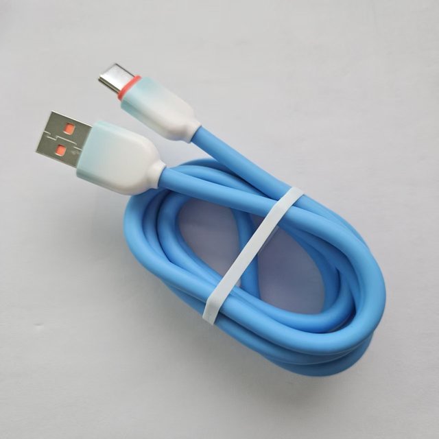 USB Type-C Super Fast Charging Cable Braid Shielding TPE Jacket Silicone Rubber Thickened USB Type-C Cable for Android Phones