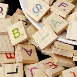 Lettere artigianali in legno fai-da-te, lettere dell'alfabeto maiuscole in legno non finite in bianco naturale per regalo di apprendimento per bambini