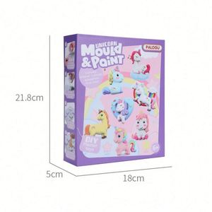 Pintura de yeso para niños, manualidades creativas, diorama, imán para refrigerador, muñecas para colorear, juguetes - Product Image 2