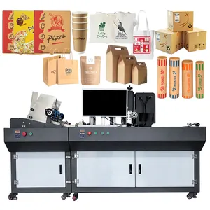 Máquina de impresión digital automática Kelier, bolsas de compras multilingües de un solo paso, máquina de impresión digital, impresora de bolsas artesanales