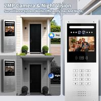 Système d'interphone vidéo RLF Tuya pour immeuble résidentiel multi-appartements, reconnaissance faciale, vision nocturne POE, RFID