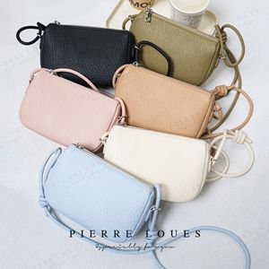 Pierre Loues Crossbody <b>Bag</b> <b>Mini</b> Zipper Solid Color Unisex Everyday Use - Product Image 1