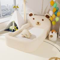 Canapé-lit Ours avec rangement, matelas pliant créatif de haute qualité pour enfants, coussin pliant, canapé ludique pour enfants