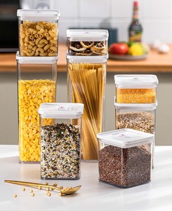 Conteneurs de stockage alimentaire en plastique <span class=keywords><strong>OSW</strong></span> à fermeture facile avec couvercles hermétiques pour noix, aliments secs, cuisine, matériau ABS de qualité alimentaire - Product Image 2