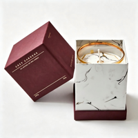 Boîte cadeau de luxe personnalisée pour bougie, avec couvercle incliné, boîte rigide Styv, emballage pour bougie aromatique en céramique et verre