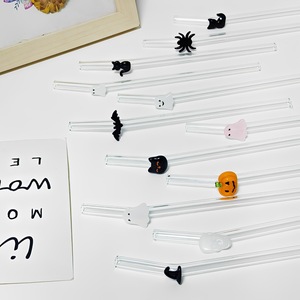 อุปกรณ์เสริมหลอดแก้วแบบใช้ซ้ำได้ ลายสัตว์ สำหรับบาร์และผู้ดื่มเครื่องดื่ม บรรจุภัณฑ์แบบขายส่ง - Product Image 2