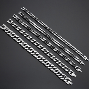 Nicht Verblassendes, Stilvolles und Beliebtes Edelstahl-<span class=keywords><strong>Guba</strong></span>-Armband, Vierseitig Geflochtenes Hip-Hop-Armband für Männer und Frauen - Product Image 5