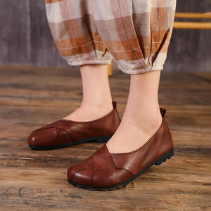 Prezzo di fabbrica plus size 43 scarpe basse da donna in vera <span class=keywords><strong>pelle</strong></span> ballerine scarpe con tacco basso da donna per scarpe morbide da donna - Product Image 5