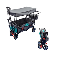 Chariot pliable de chariot de chariot pliable d'auvent de camp de plage résistant portatif