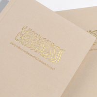 Journal de réunion d'affaires à couverture rigide en lin A5 personnalisé de luxe service d'impression de livre avec feuille d'or