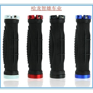 Puños para Manillar de Bicicleta de Montaña, TPR, Doble Bloqueo, Negro, Rojo, Azul, Accesorios Universales para Ciclismo al Aire Libre - Product Image 1