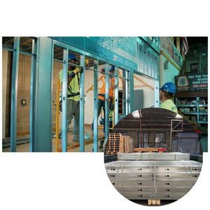 Nhà máy-Cung cấp mạ kẽm thép nhẹ prefab nhà kim loại vật liệu xây dựng - Product Image 1