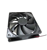 Ventilateur de refroidissement DC sans balais 120 mm à roulement à billes, 12 V, 2 broches, silencieux, axial, pour boîtier PC, serveur, avec trous de fixation aux coins