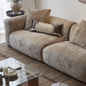 Ensemble de canapé modulable en tissu modulable personnalisable avec coussins au design de siège <span class=keywords><strong>bas</strong></span> pour salon, salon ou appartement - Product Image 4