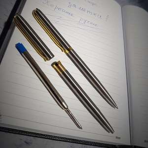 ปากกาลูกลื่นโลหะหรูหรา สลักโลโก้ได้ ขนาด 0.7 มม. หมึกสีน้ำเงิน/ดำ แบบหมุน พรีเมียม ของขวัญส่งเสริมการขายสำหรับสำนักงานและธุรกิจ - Product Image 5