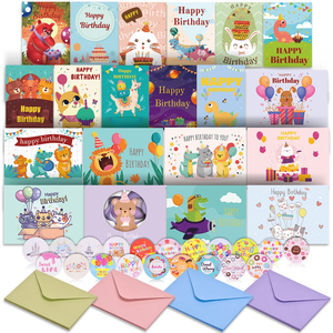 Biglietti <span class=keywords><strong>di</strong></span> <span class=keywords><strong>auguri</strong></span> e buste <span class=keywords><strong>di</strong></span> carta <span class=keywords><strong>di</strong></span> alta qualità all'ingrosso in bianco per scrivere a mano i <span class=keywords><strong>bambini</strong></span> <span class=keywords><strong>di</strong></span> <span class=keywords><strong>buon</strong></span> <span class=keywords><strong>compleanno</strong></span> carte regalo con buste - Product Image 3