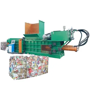 Factory directly sales good price waste cardboard plastic bale press machine plastic compress baling machine