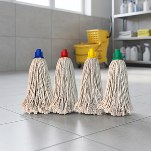 Factory Wholesale Mini Cotton Mop Head Refill Reusable Self-Wringer Commercial Industrial Wet Floor Cleaning String Kentucky Mop - Product Image 2