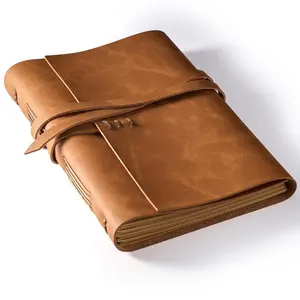 Personalised Brown Luxury Fashion Custom Handmade Vintage Leather Journal Travel Planner Notebook